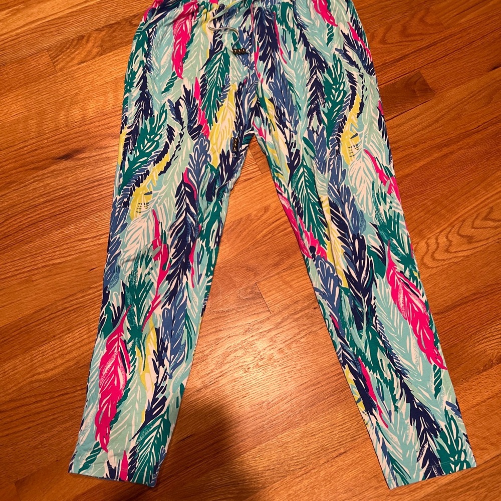 Lilly Pulitzer Lola Pant light as a feather drawstring size small